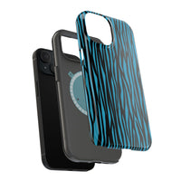 Zebra Print Magnetic Tough Case for iPhone - Durable & Stylish Phone Protection