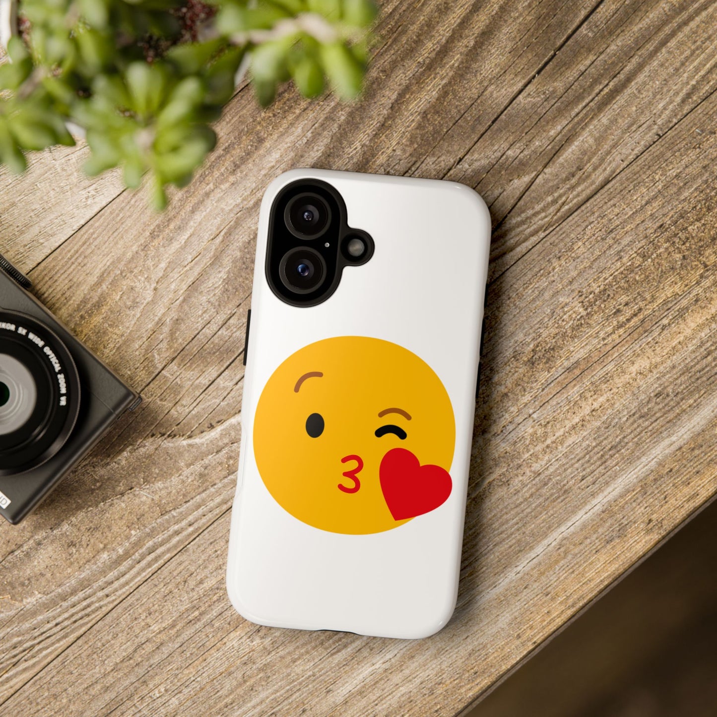 Cute Emoji Phone Case - Kissy Face Design for Stylish Protection