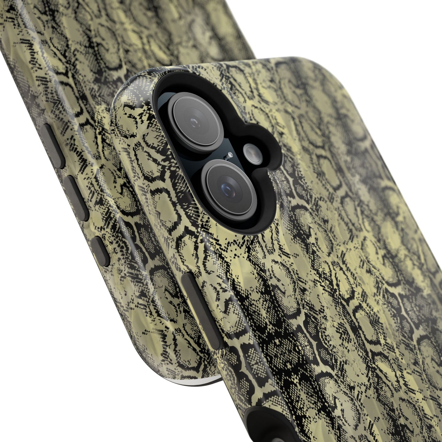 Stylish Snake Skin Magnetic Tough Case - Durable Protection for Your Phone