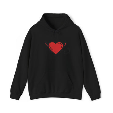 Devilish Heart Hoodie - Unisex Heavy Blend™ Sweatshirt for Fun-Loving Spirits