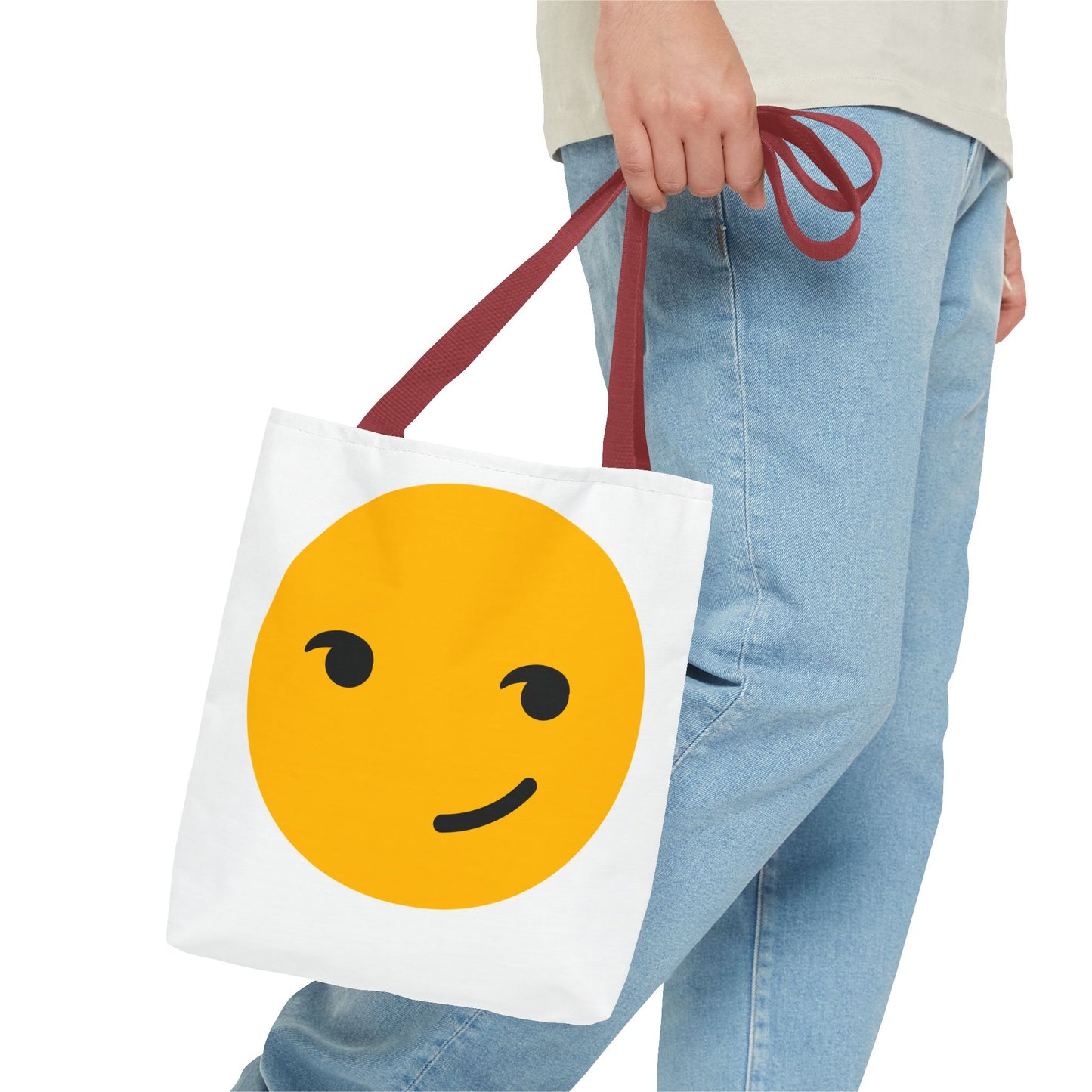 Playful Smiley Tote Bag - Cute and Fun Design for Everyday Use