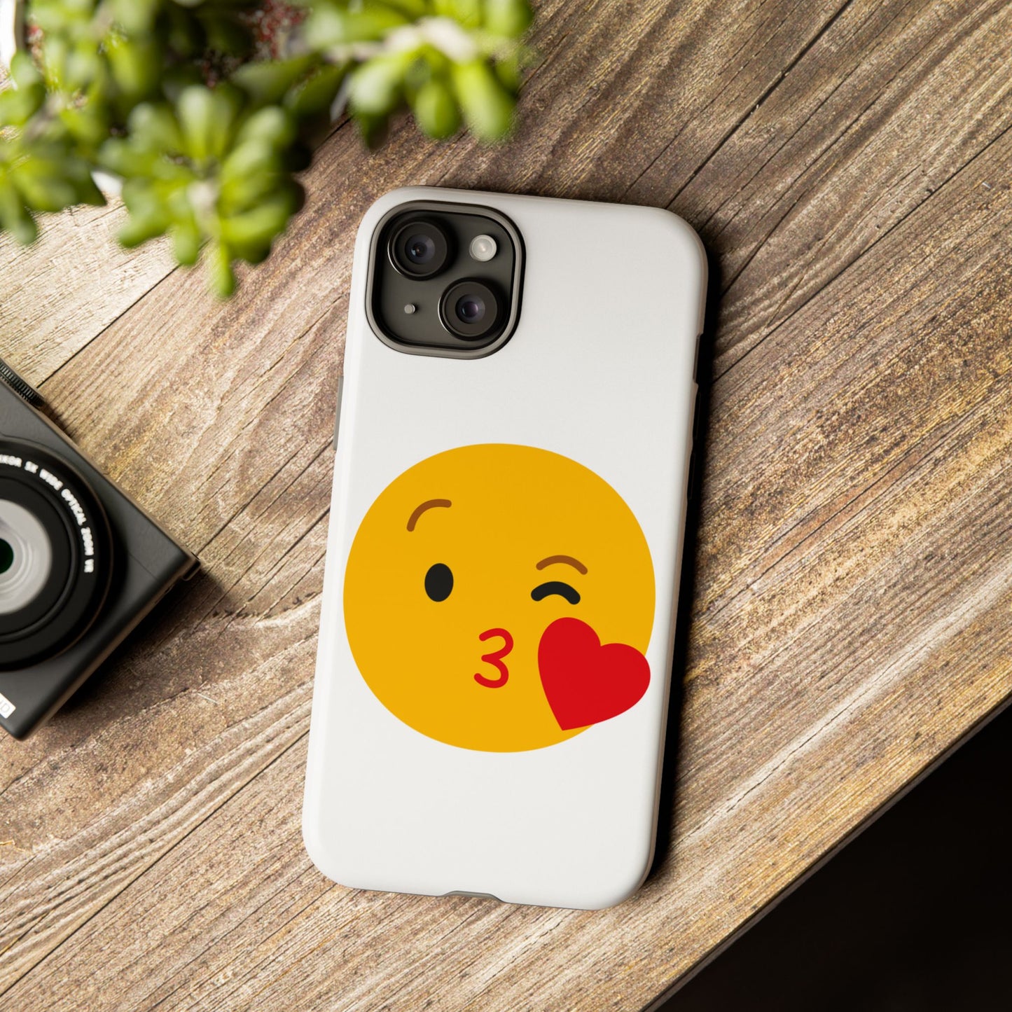 Cute Emoji Phone Case - Kissy Face Design for Stylish Protection