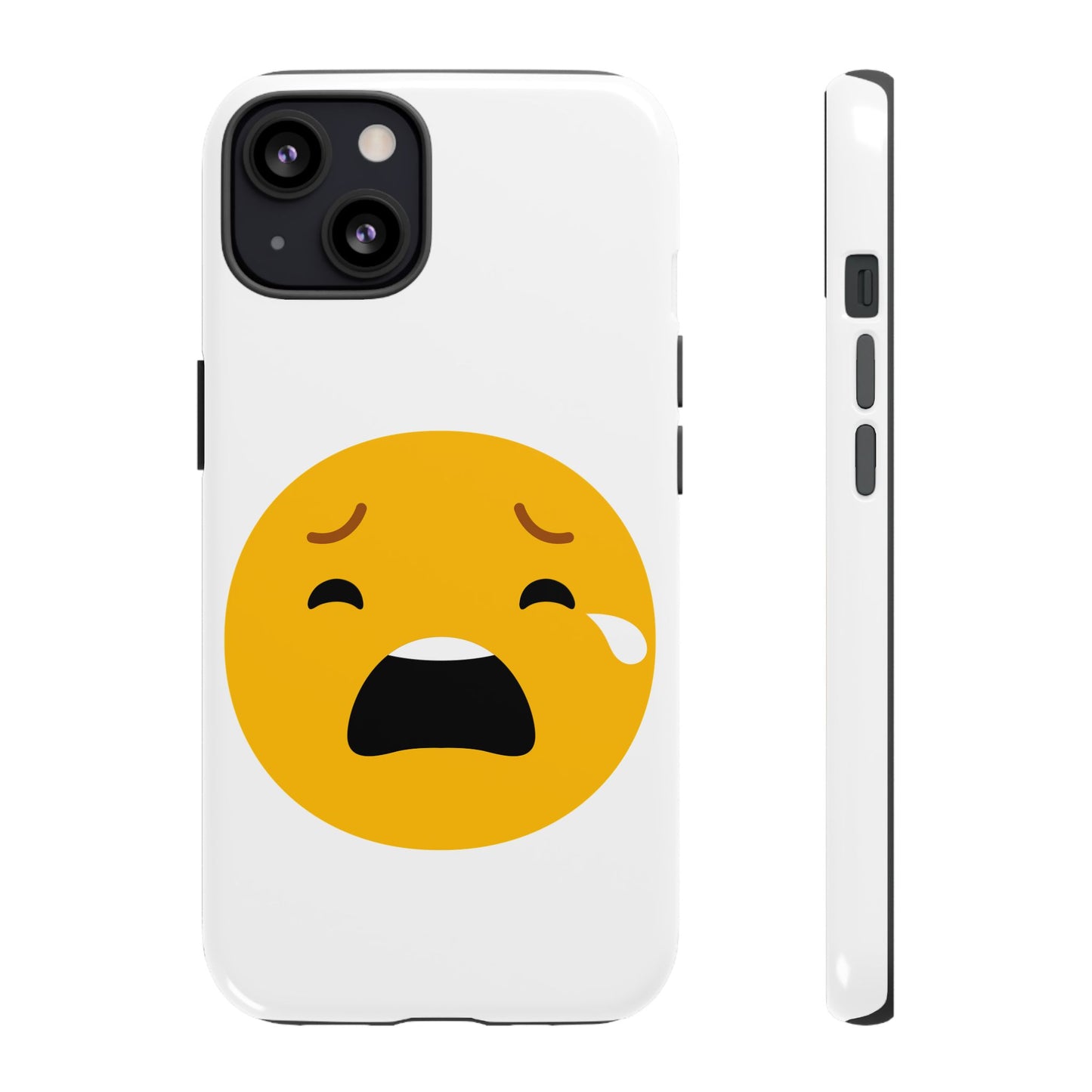 Emotional Tough Case – Sad Emoji Phone Case for Supportive Gifts