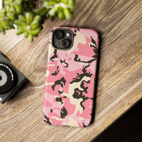 Stylish Pink Camouflage Phone Case – Tough Cases for Trendsetters