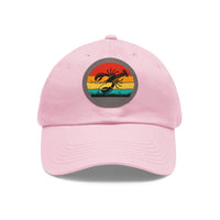 Lobster Themed Dad Hat with Leather Patch - Vintage Style Cap for Seafood Lovers