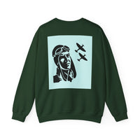 Vintage Aviator Crewneck Sweatshirt - Unisex Heavy Blend