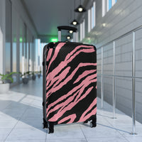 Wild Pink Zebra Pattern Suitcase – Stylish Travel Luggage for Fashion-Forward Adventurers