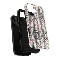 Stylish Snake Print Phone Case – Trendy Design, Tough Protection  Make a bold fashion statement while keeping your phone safe with this sleek and durable snake print case.