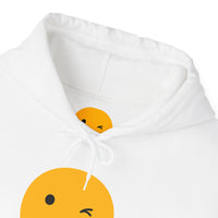 Smiley Face Unisex Hooded Sweatshirt - Fun and Cozy