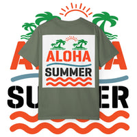 Aloha Summer Unisex T-Shirt, Beach Shirt, Vacation Tee, Summer Apparel, Tropical Graphic Tee, iconic Waikiki Beach Maui ,Oahu