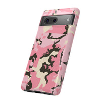 Stylish Tough Phone Case – Pink Camo Design for Bold Protection  Make a statement while keeping your phone safe with this eye-catching pink camouflage case that blends fashion with durability.