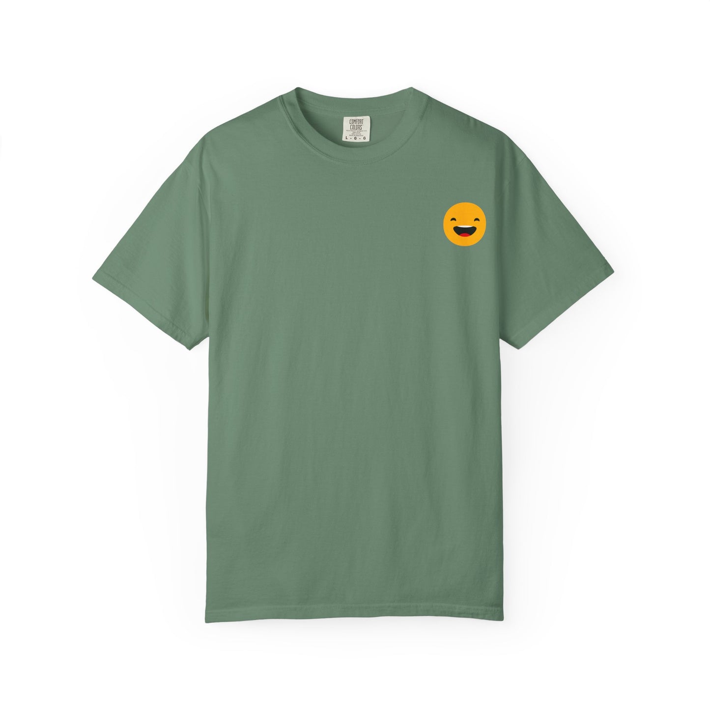 Smiley Face Unisex Garment-Dyed T-Shirt - Fun and Comfortable Casual Wear