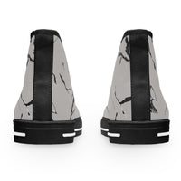 Stylish Marble-Print High Top Sneakers for Trendy Women