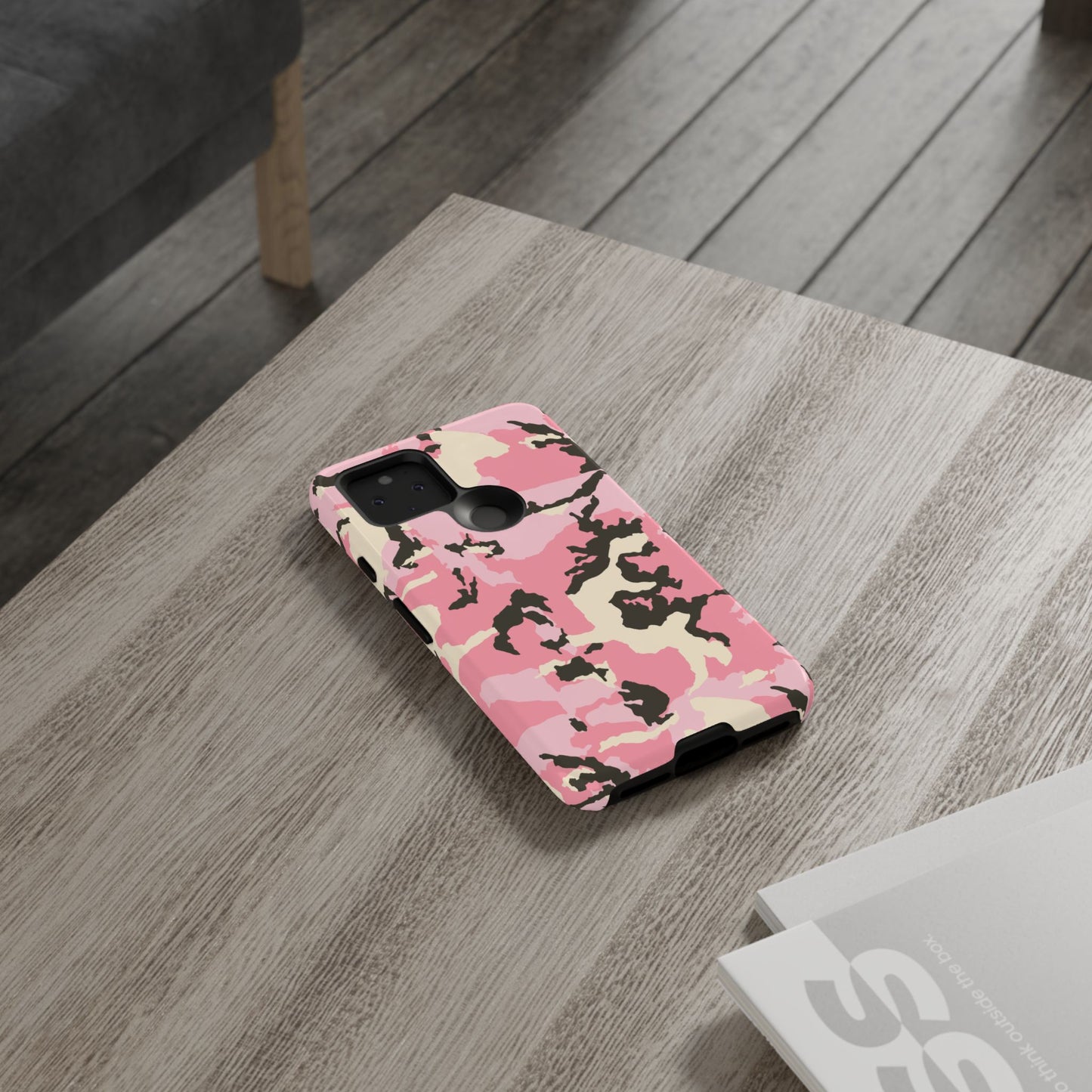 Stylish Pink Camouflage Phone Case – Tough Cases for Trendsetters