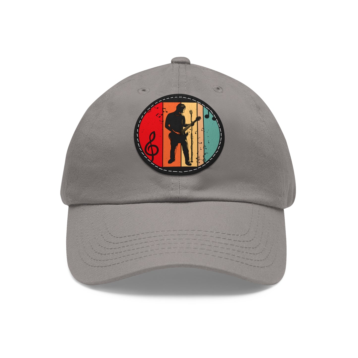 Musician Dad Hat with Leather Patch - Stylish Cap for Music Lovers