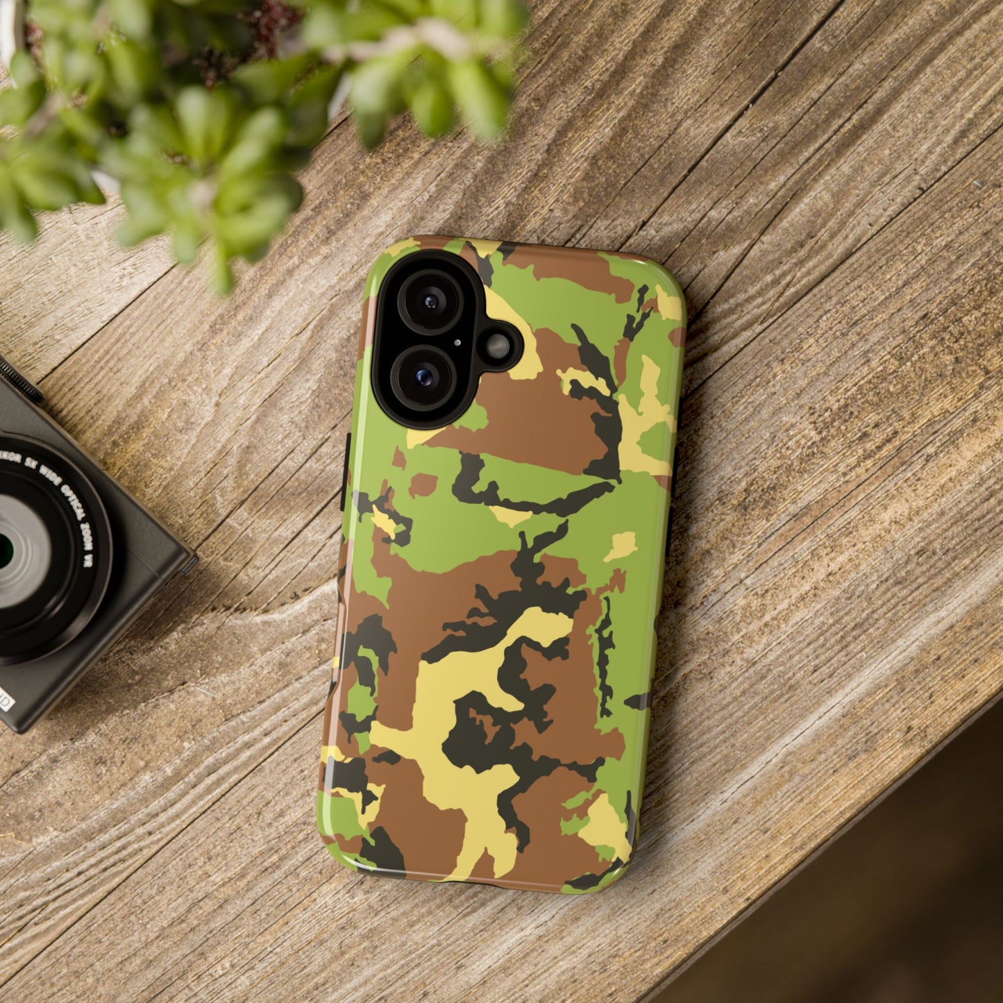 Camo Tough Phone Case - Durable Military Style Cover for Adventure Lovers