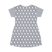 Chic Patterned T-Shirt Dress - Stylish, Comfortable, Perfect for Summer Outings