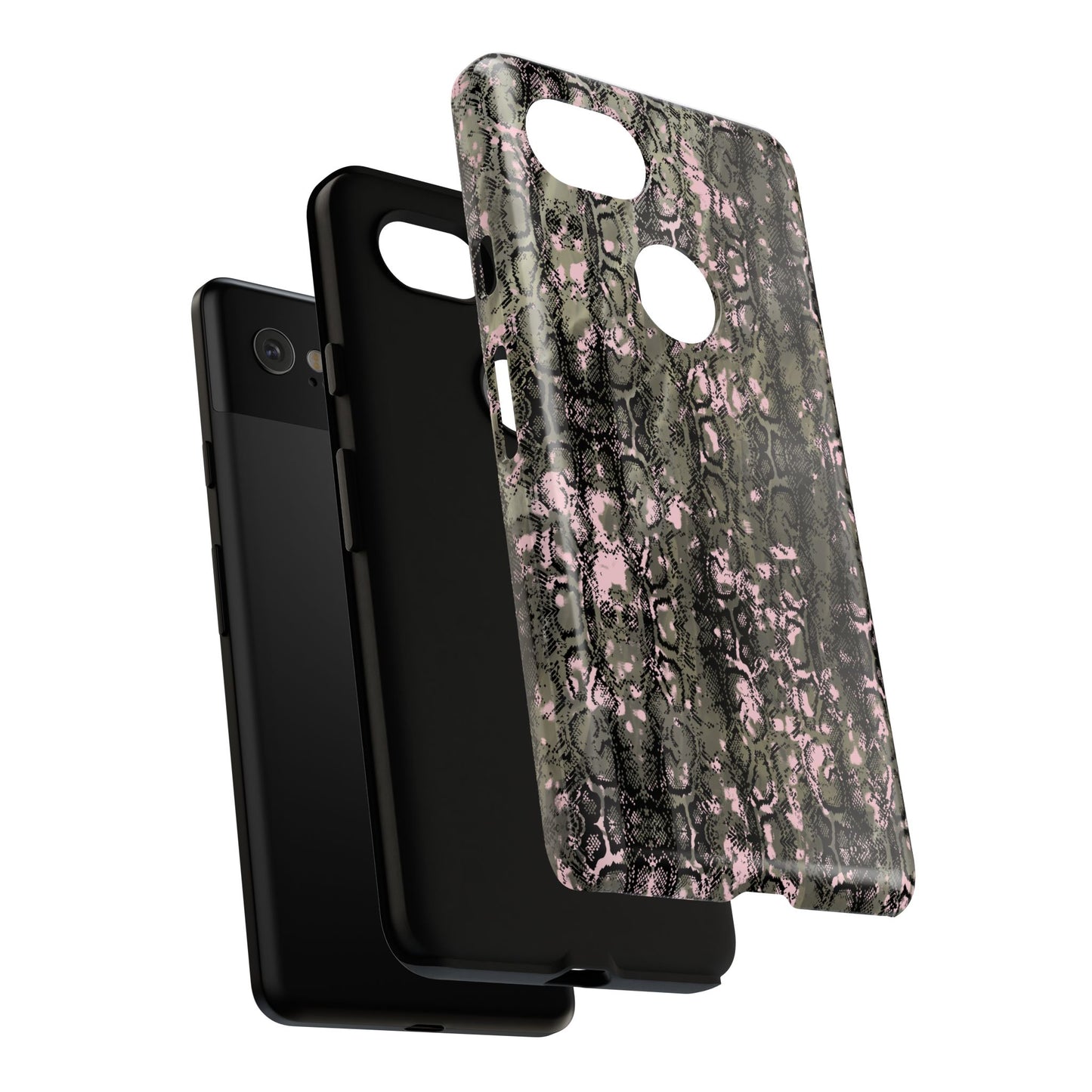 Camo Snake Pattern Phone Case – Rugged Protection Meets Bold Style  Turn heads while protecting your phone with this fierce camo snake pattern case—where urban edge meets outdoor grit.