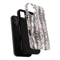 Stylish Snake Print Phone Case – Trendy Design, Tough Protection  Make a bold fashion statement while keeping your phone safe with this sleek and durable snake print case.