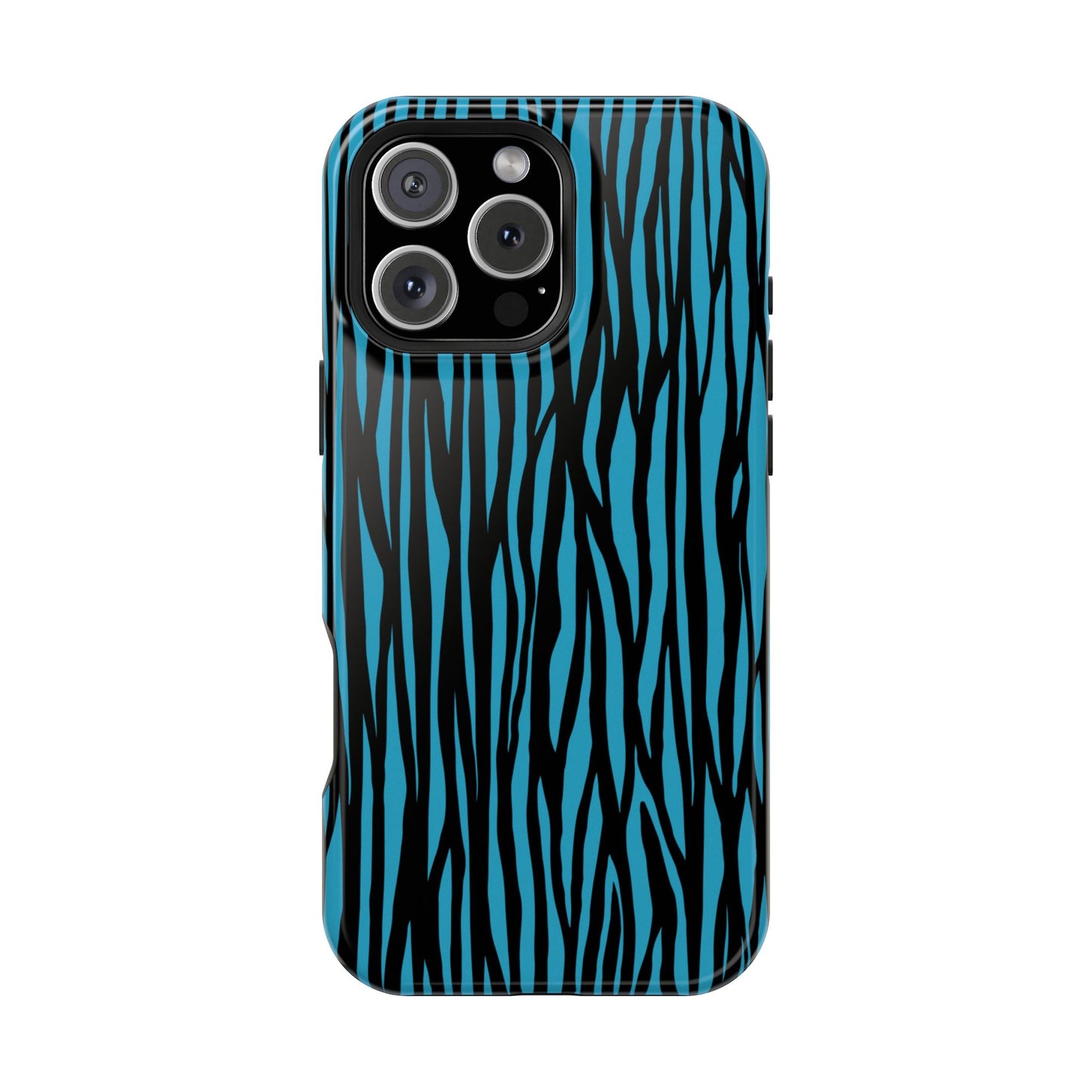 Zebra Print Magnetic Tough Case for iPhone - Durable & Stylish Phone Protection