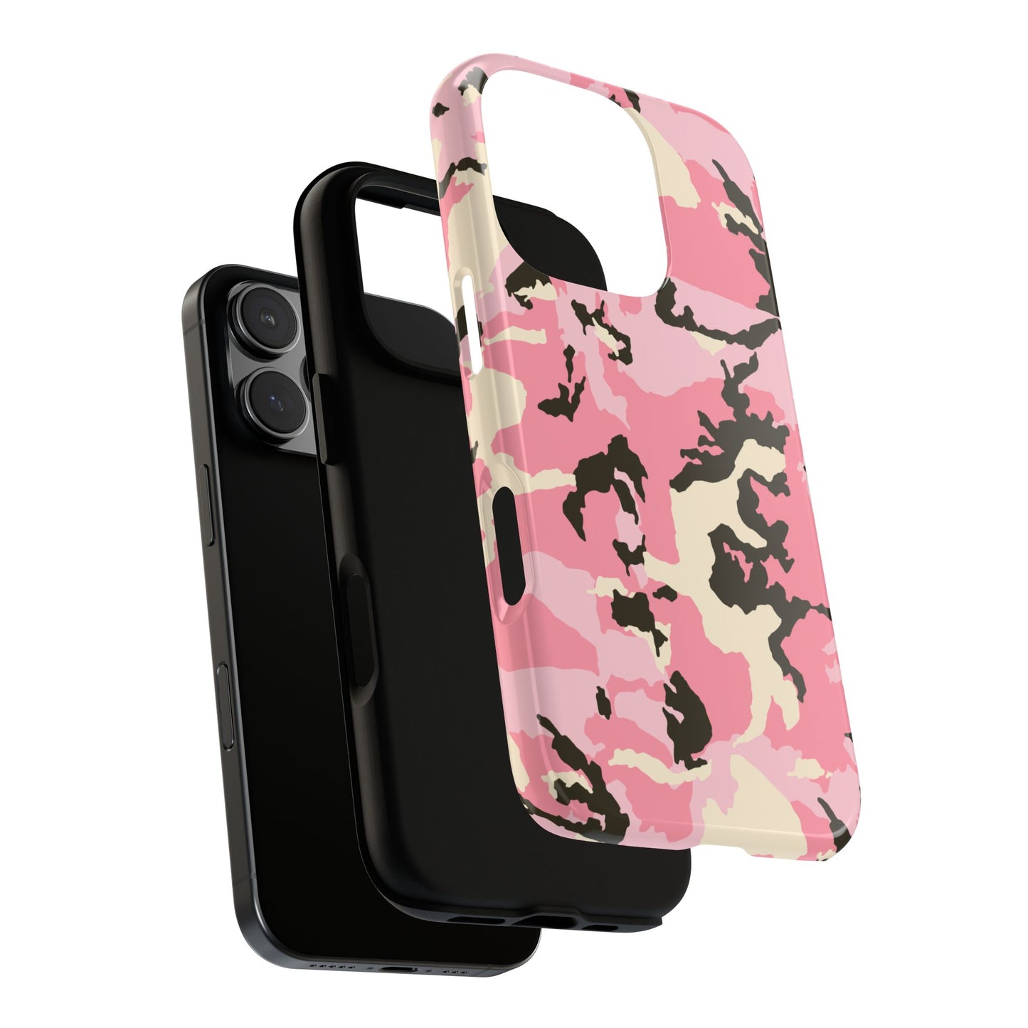 Stylish Pink Camouflage Phone Case – Tough Cases for Trendsetters