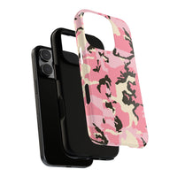 Stylish Pink Camouflage Phone Case – Tough Cases for Trendsetters