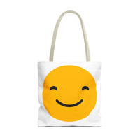 Smile & Frown Reversible Tote Bag - Cute Canvas Bag for Everyday Use