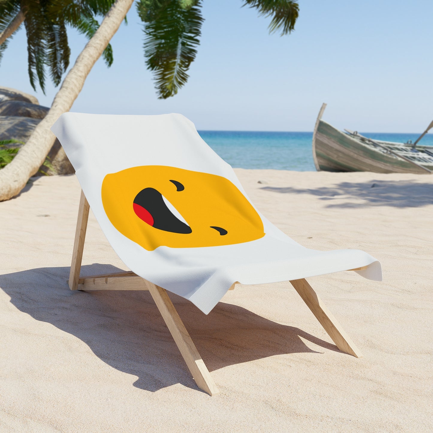 Smiley Face Beach Towel - Fun and Colorful Summer Accessory