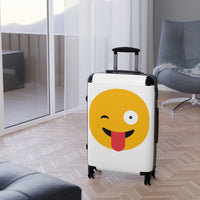 Funny Emoji Suitcase - Durable Travel Luggage for Vibrant Adventure