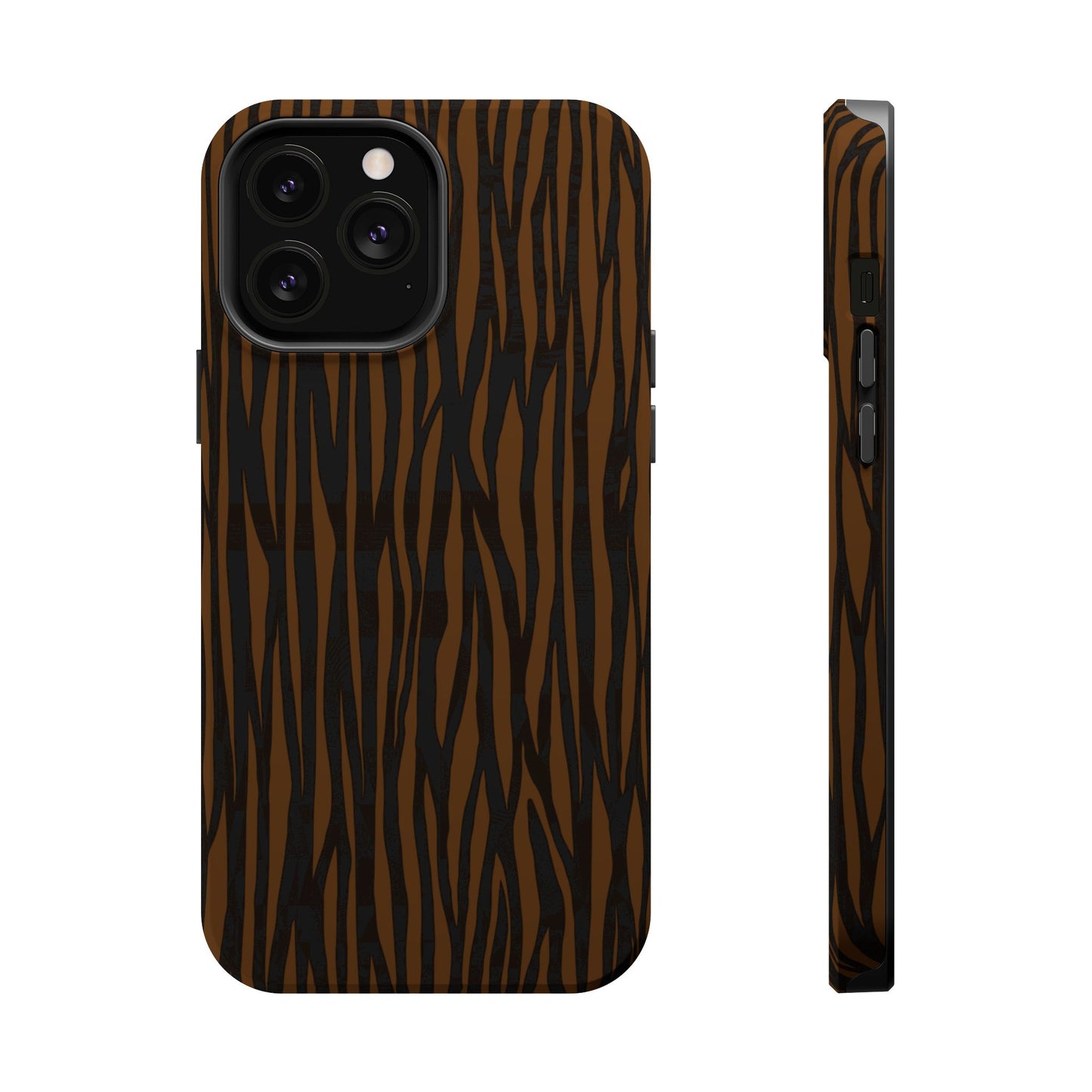 Stylish Magnetic Tough Phone Case - Bold Striped Design