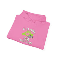 This Girl Loves Her Army Man Hoodie, Military Sweatshirt, Unisex Army Merchandise, Gifts for Military Spouses, Patriotic