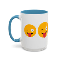 Playful Emoji Coffee Mug | Fun Yellow Faces 11oz & 15oz