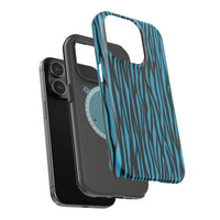 Zebra Print Magnetic Tough Case for iPhone - Durable & Stylish Phone Protection