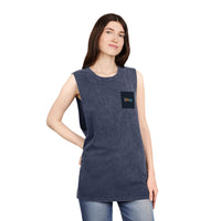 Unisex Stonewash Tank Top - Shine Graphic Tee for Summer Adventures