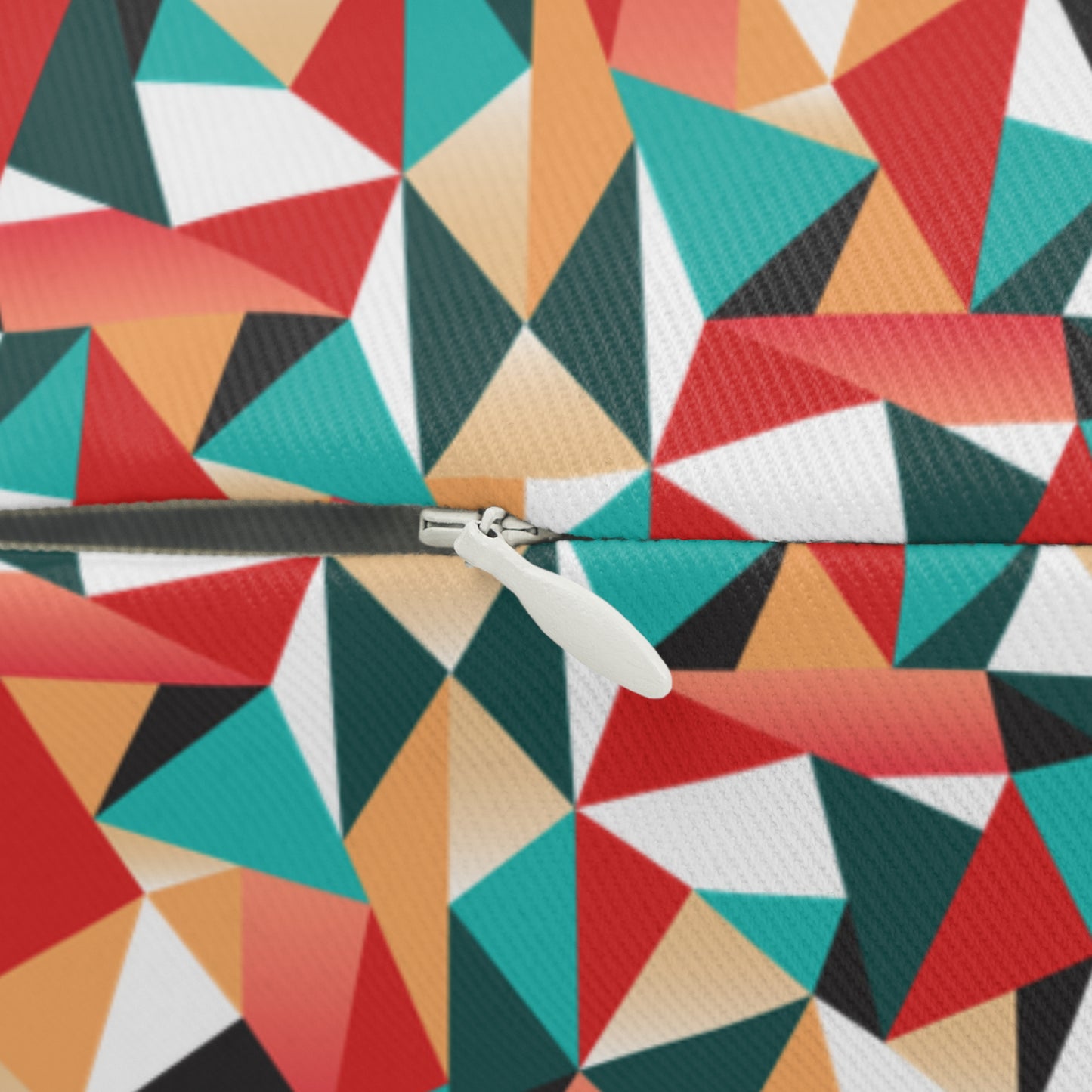 Colorful Geometric Lumbar Pillow – Vibrant Home Décor