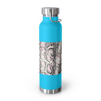 Trendy Snakeskin Insulated Water Bottle - 22oz - Perfect for Travel & Outdoor Adventures