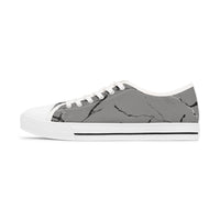 Trendy Women's Low Top Sneakers with Marble Design