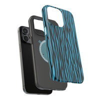 Zebra Print Magnetic Tough Case for iPhone - Durable & Stylish Phone Protection