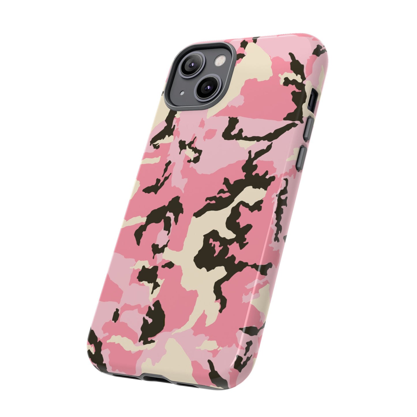 Stylish Pink Camouflage Phone Case – Tough Cases for Trendsetters