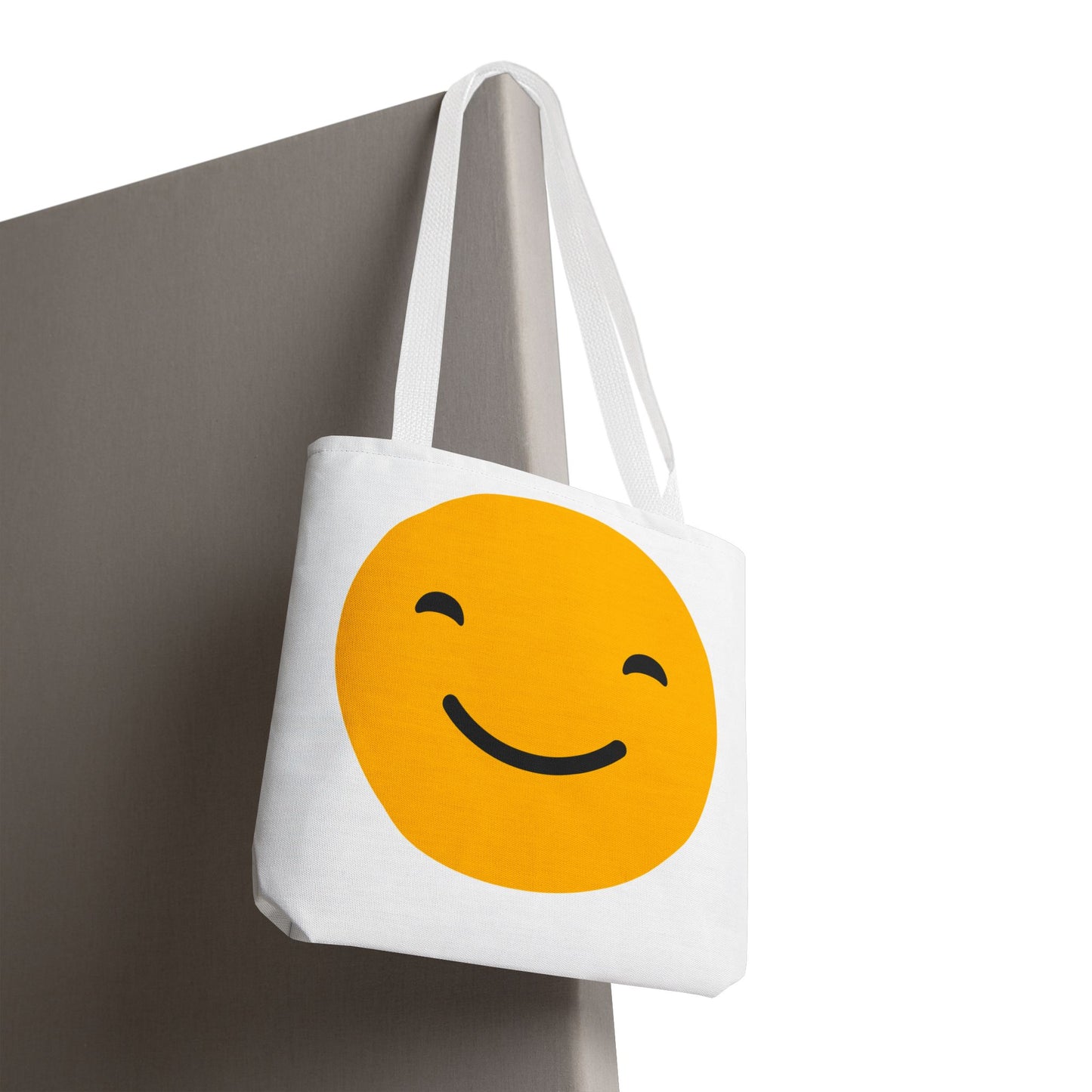 Smile & Frown Reversible Tote Bag - Cute Canvas Bag for Everyday Use