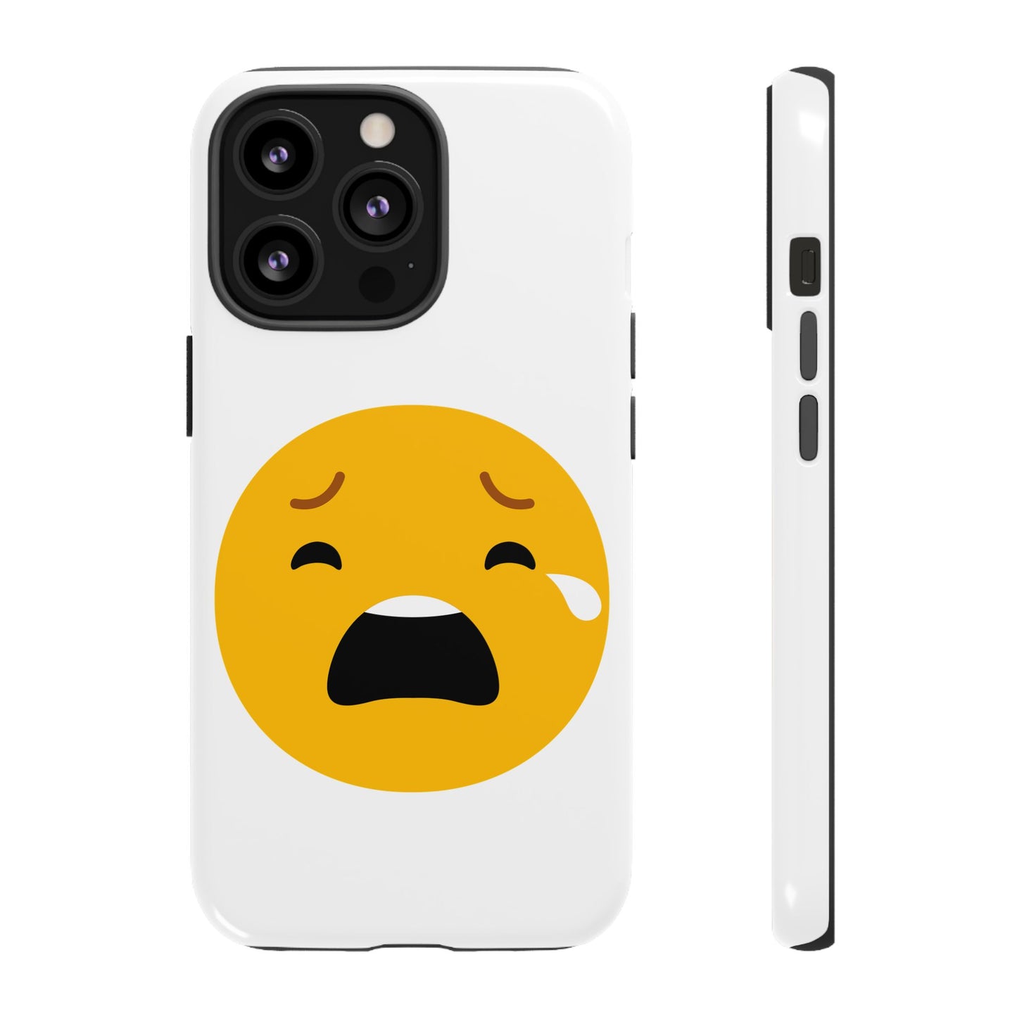 Emotional Tough Case – Sad Emoji Phone Case for Supportive Gifts