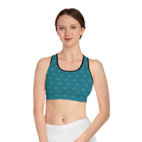 Charming Sports Bra with Bird Print, Fitness Wear, Workout Gear, Yoga Top, Activewear for Her, Great for Gifts