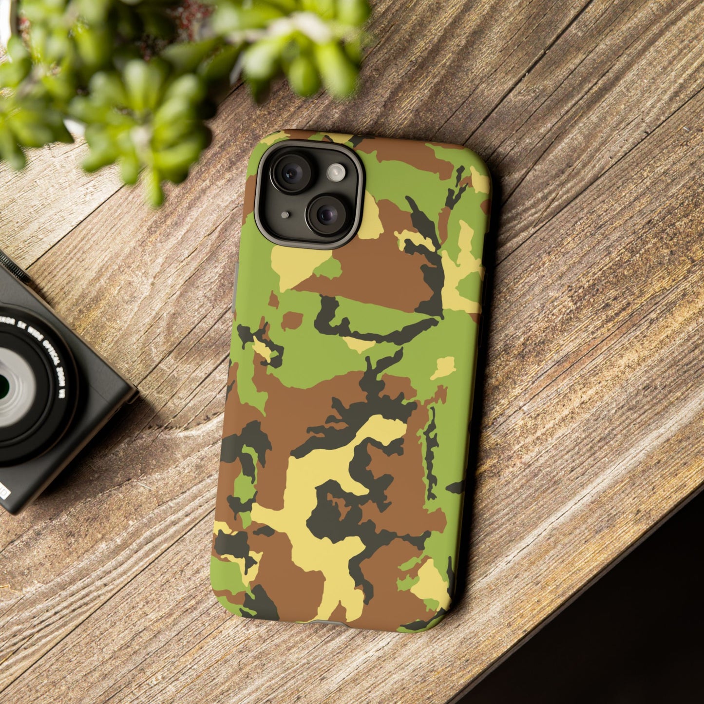 Camo Tough Phone Case - Durable Military Style Cover for Adventure Lovers