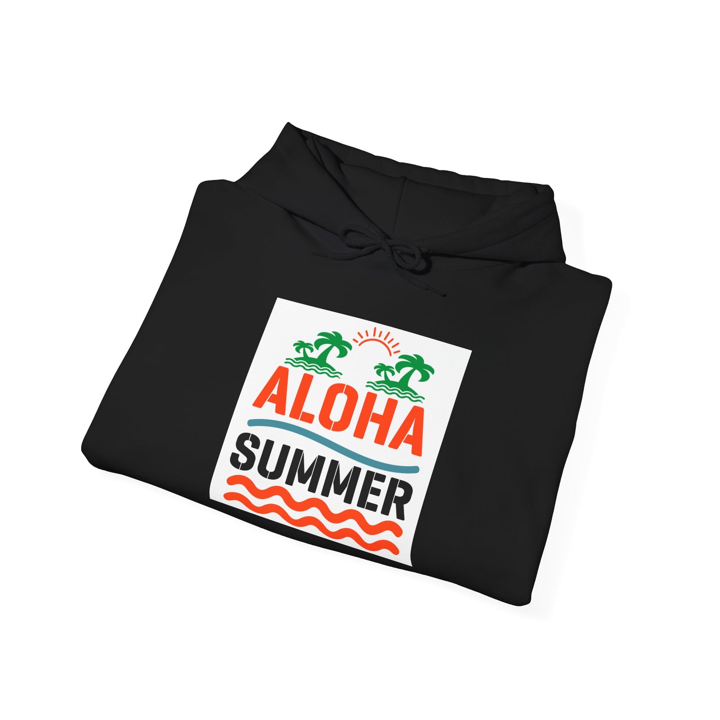Aloha Summer Hoodie,Tropical Beach Wear,Unisex Sweatshirt,Vacation Outfit, Summer  iconic Waikiki Beach Oahu combines urban