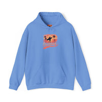 Surfing Vibes Hooded Sweatshirt, Beachwear, Gift for Surfers, Summer Fashion, Casual Wear, Coastal Style