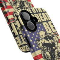 Military-Themed Phone Case - 'God Created Beer' Design