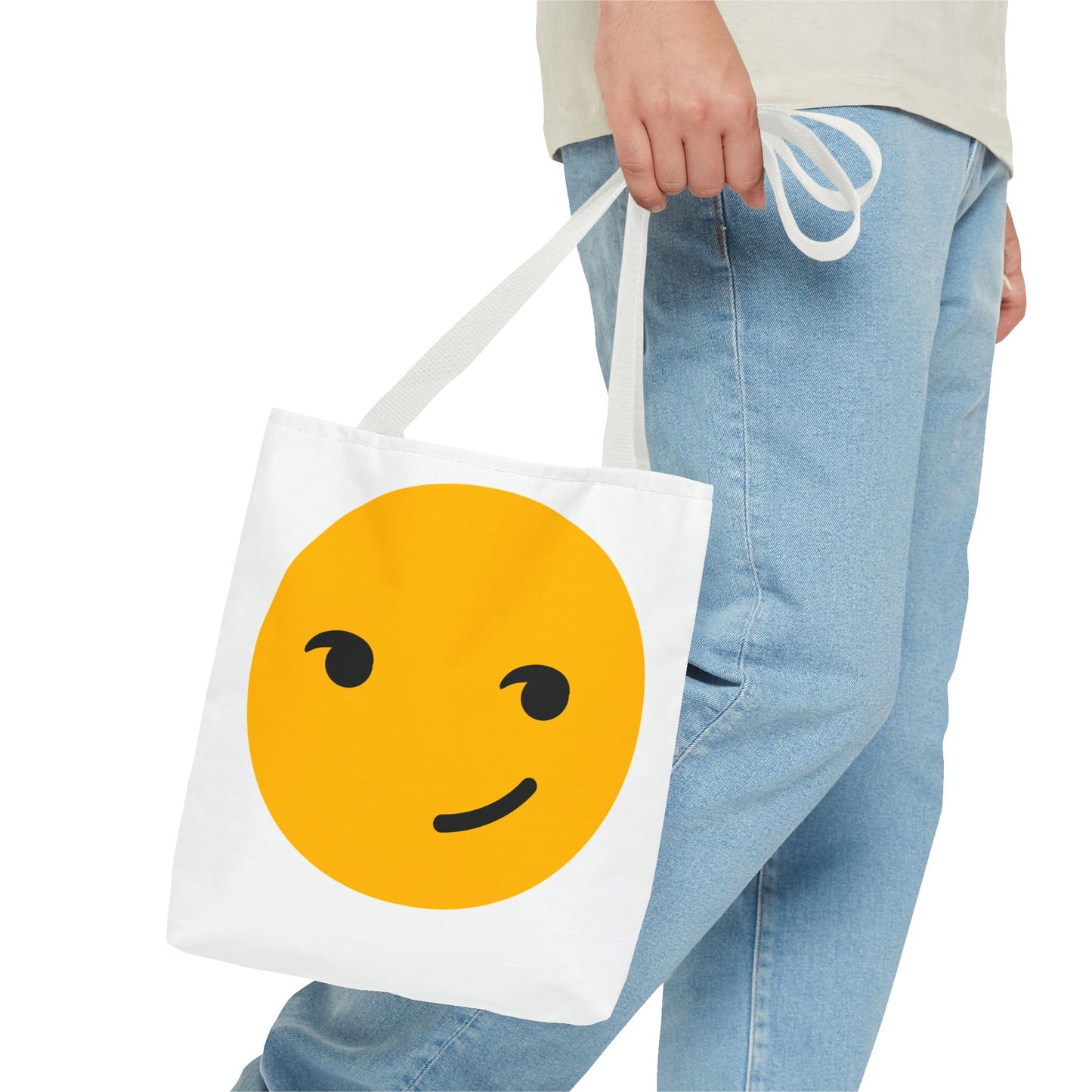 Playful Smiley Tote Bag - Cute and Fun Design for Everyday Use