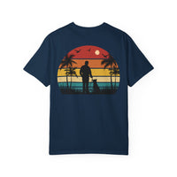 Sunset Silhouette Unisex T-Shirt, Perfect for Nature Lovers, Pet Owners, Casual Days, Summer Outings, Gift for Him or Her