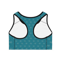 Charming Sports Bra with Bird Print, Fitness Wear, Workout Gear, Yoga Top, Activewear for Her, Great for Gifts