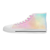 Pastel Gradient Women's High Top Sneakers - Stylish, Comfortable, and Perfect for Casual Wear